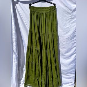 Dark green maxi skirt, Size S/M